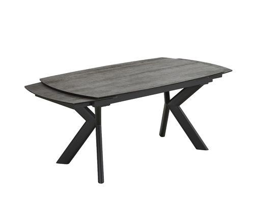 現代 1600+350*2mm 延長ダイニング テーブル強化ガラス 900*762mm